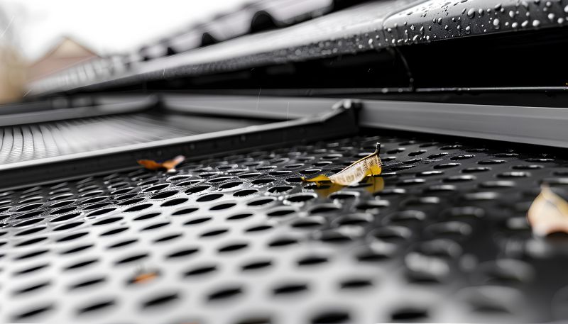 Rain Gutter Cover Installation detail